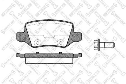 Комплект тормозных колодок STELLOX 829 000-SX